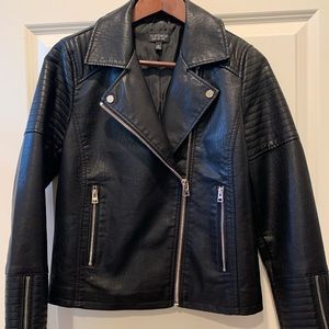 Topshop Artificial Leather Lather Jacket. NWOT